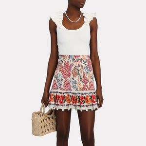 NEW Farm Rio Spring Bananas Mini Skirt Medium